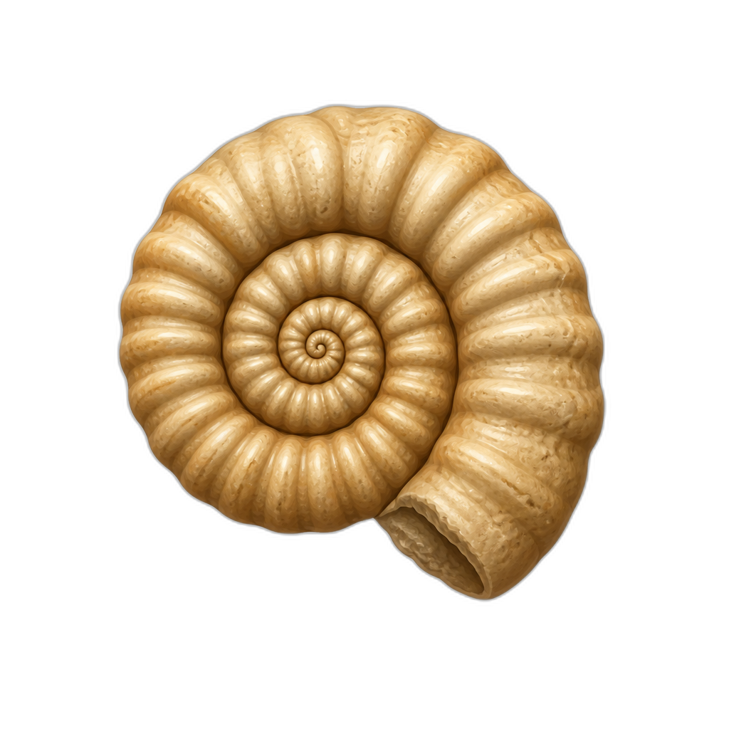 ammonite fosil - AI generated emoji