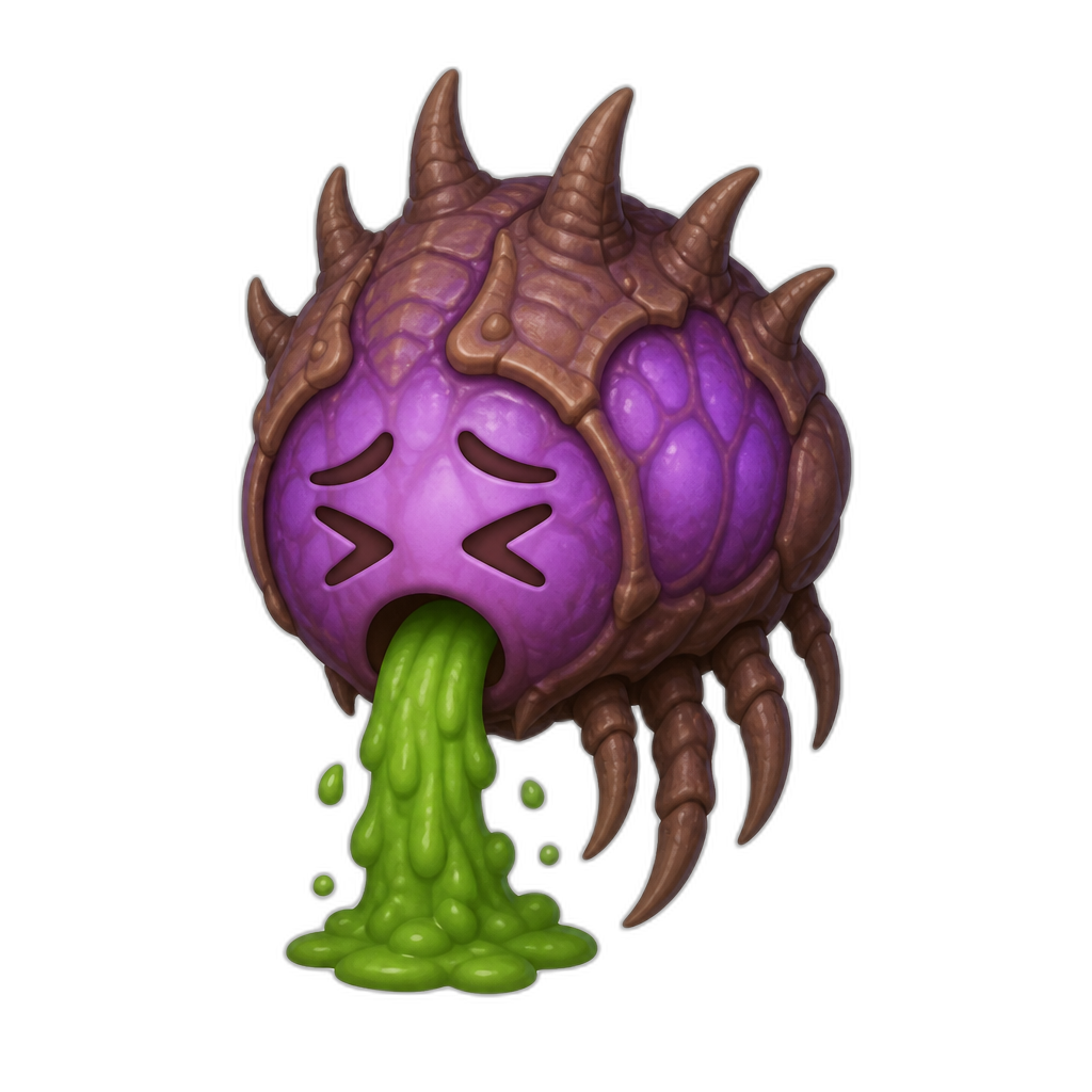 Zerg Overlord nauseous - AI generated emoji