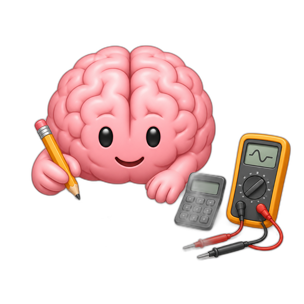 Brain in electrical design - AI generated emoji
