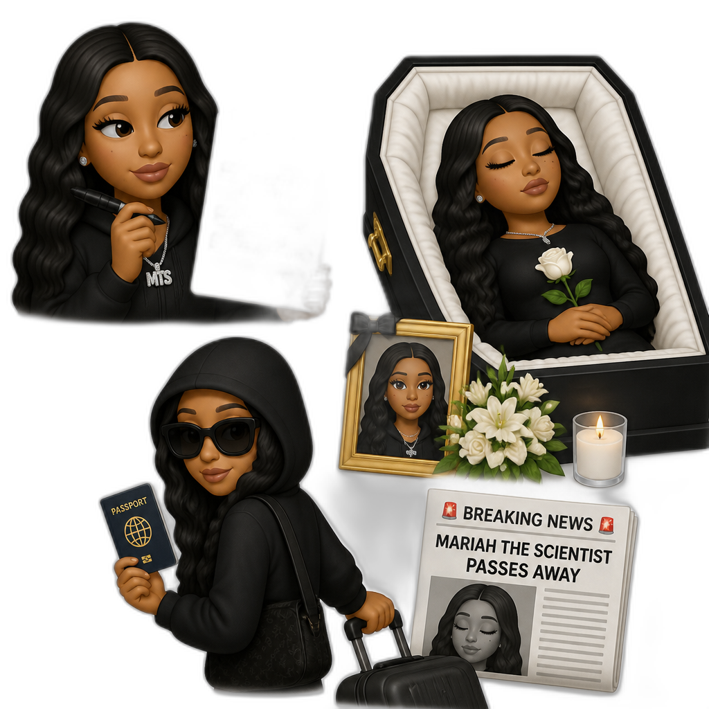 Mariah The Scientist faking her own death - AI generated emoji