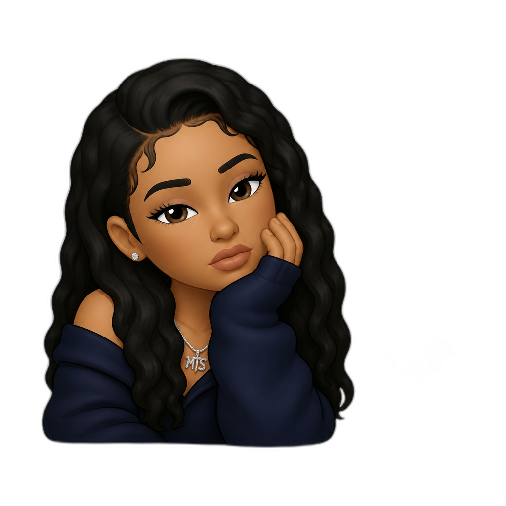 Mariah The Scientist, Burning Blue - AI generated emoji
