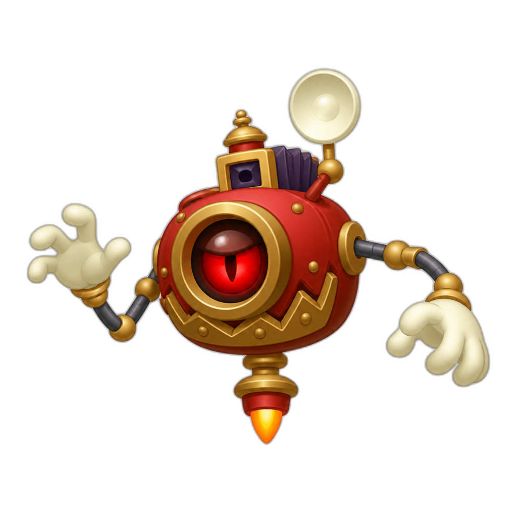 Rayman legends boss "robot mad camera" - AI generated emoji