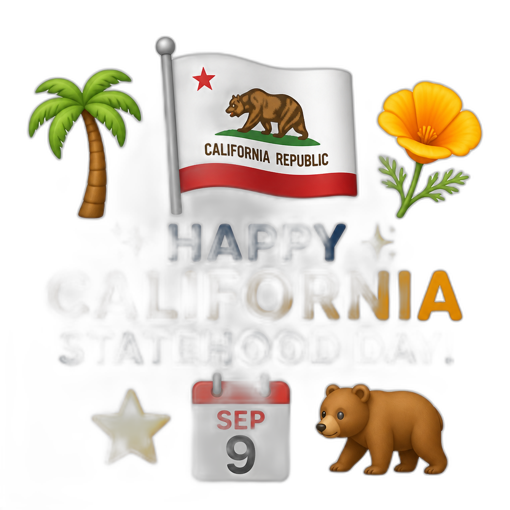 California Statehood Day - AI generated emoji