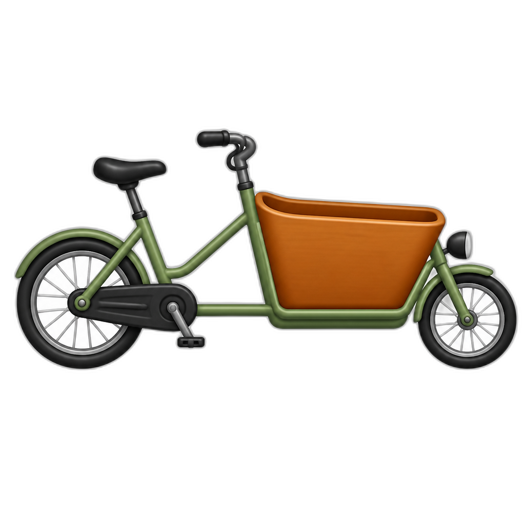 cargo bike - AI generated emoji