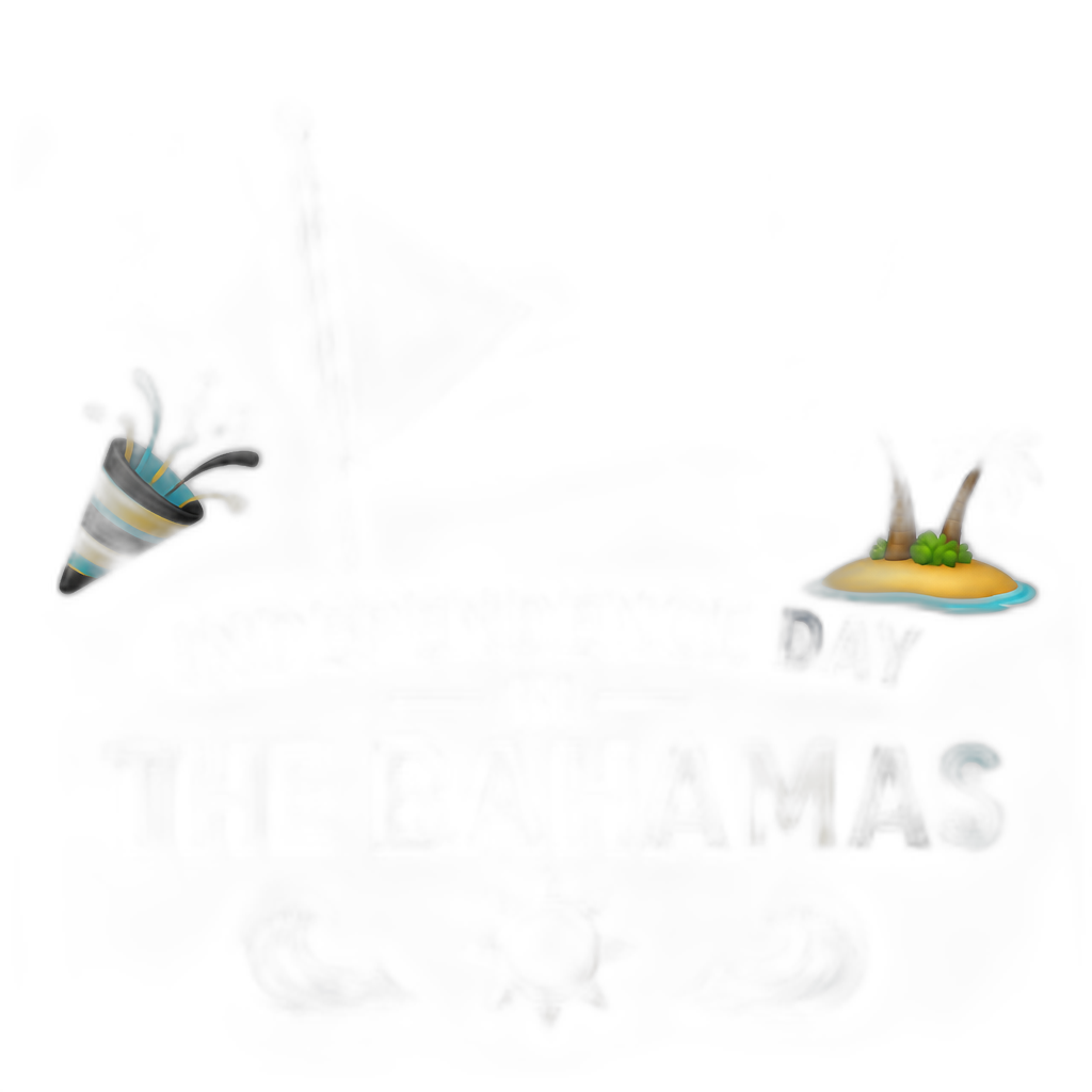 Independence Day in The Bahamas - AI generated emoji