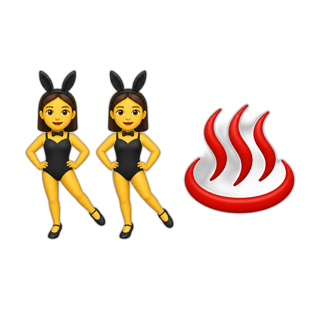 👯‍♀️♨️ - AI generated emoji
