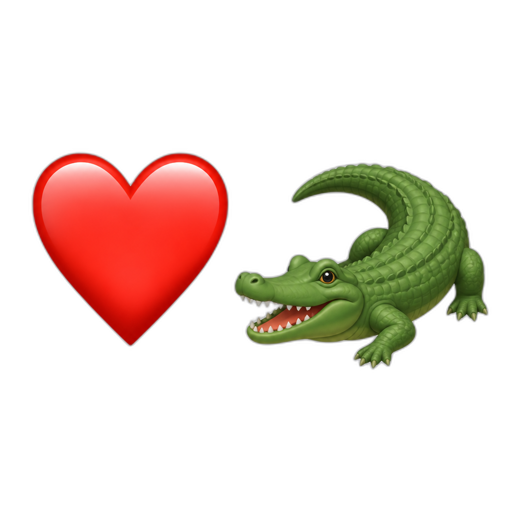 ❤️🐊 - AI generated emoji