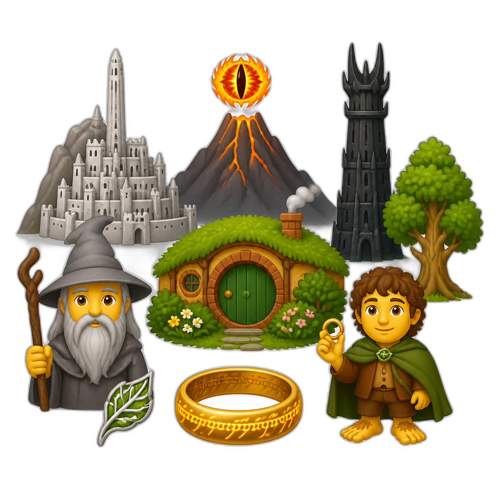 Middle Earth - AI generated emoji