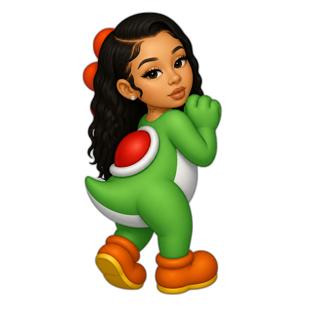 Mariah The Scientist as a Yoshi - AI generated emoji