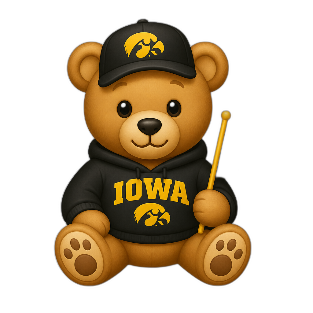 Create a Teddy bear who is a Iowan - AI generated emoji