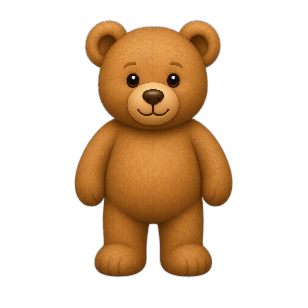 Afghanistan standing Teddy Bear, different fur color. NO FLAG - AI generated emoji