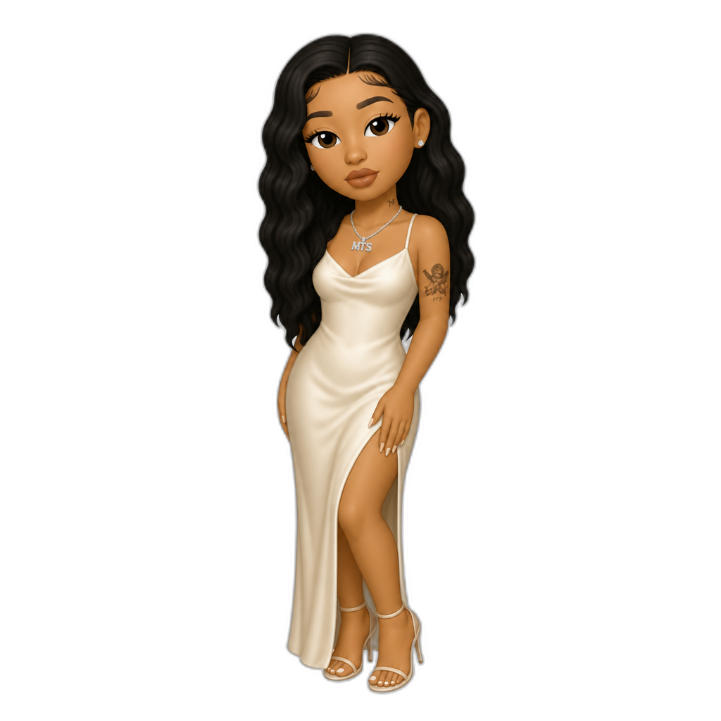 Mariah The Scientist in a dress - AI generated emoji
