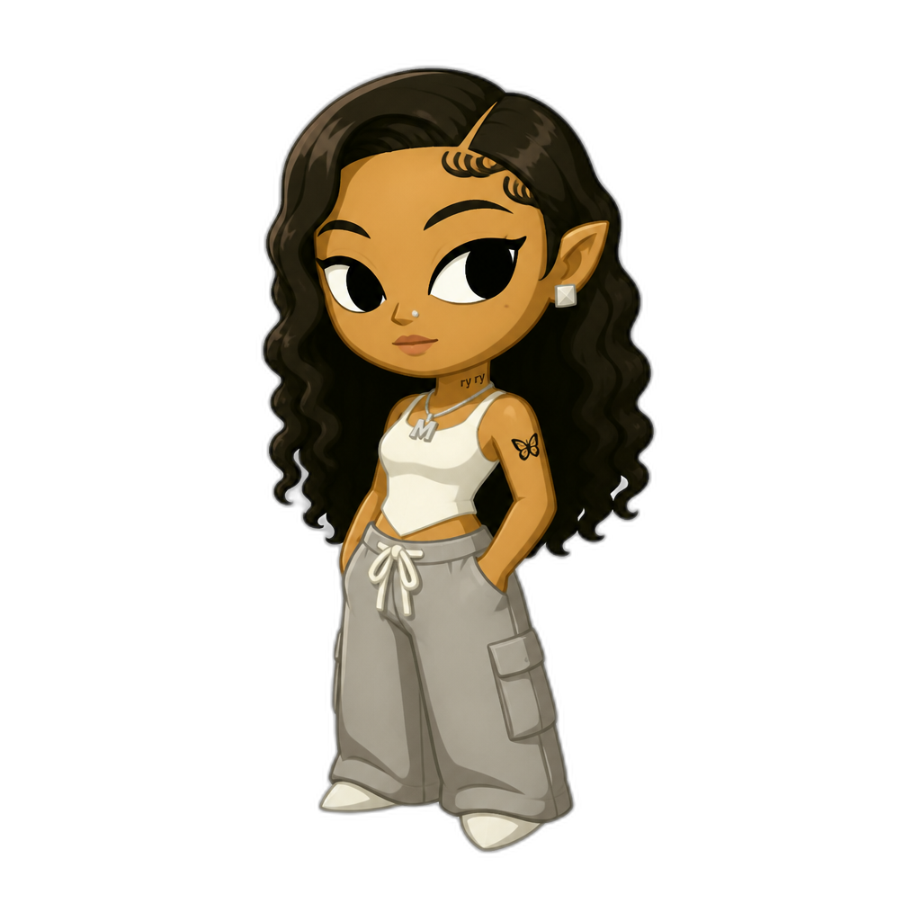 Mariah The Scientist in Wind Waker style - AI generated emoji