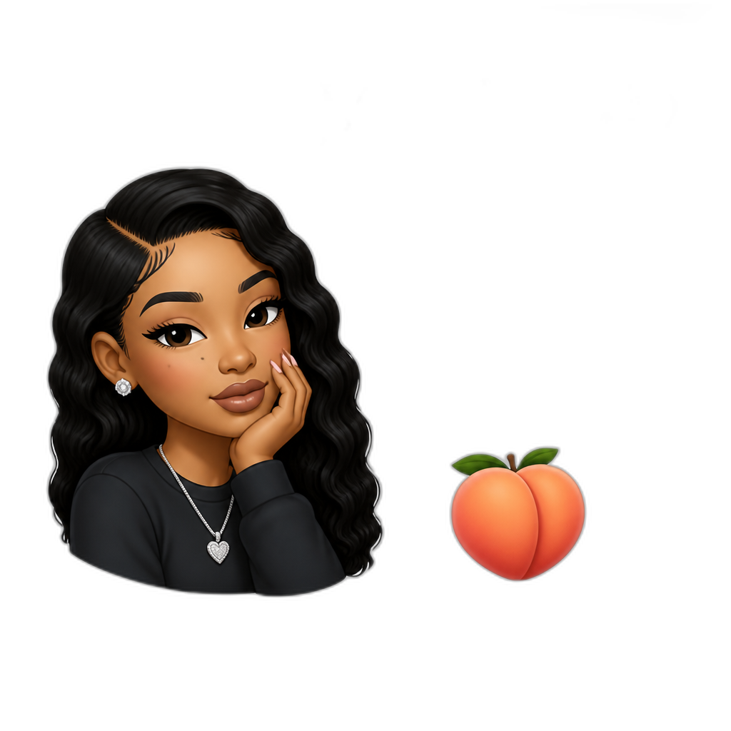 Mariah The Scientist is such a Georgia Peach, for real! - AI generated emoji