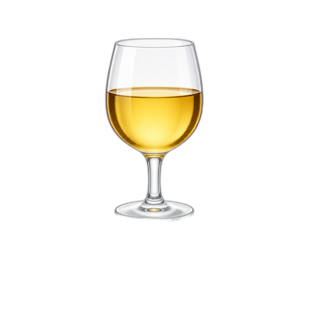 an app icon that has a wine glass with golden wine in it titled wine+++ - AI generated emoji