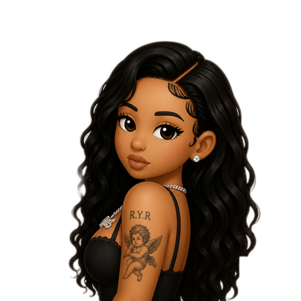 Mariah The Scientist in a XXL magazine - AI generated emoji