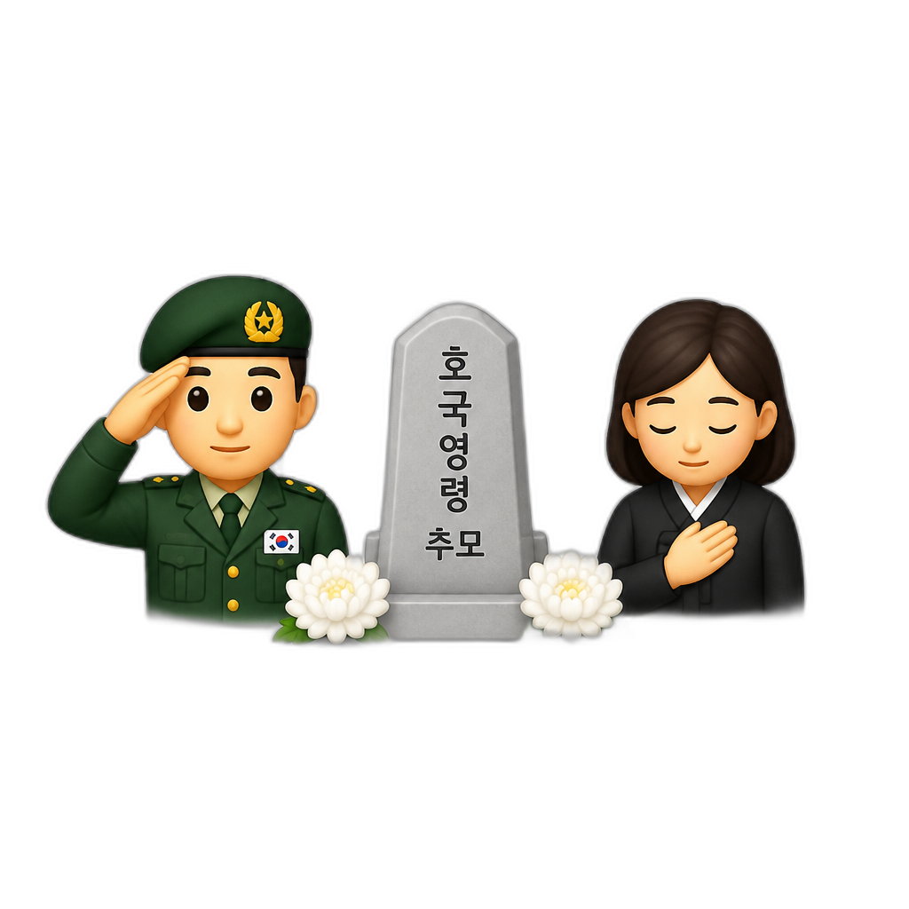 Memorial Day in South Korea Make It Good - AI generated emoji
