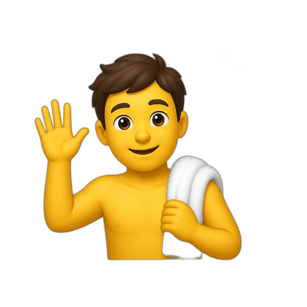Going to shower - AI generated emoji