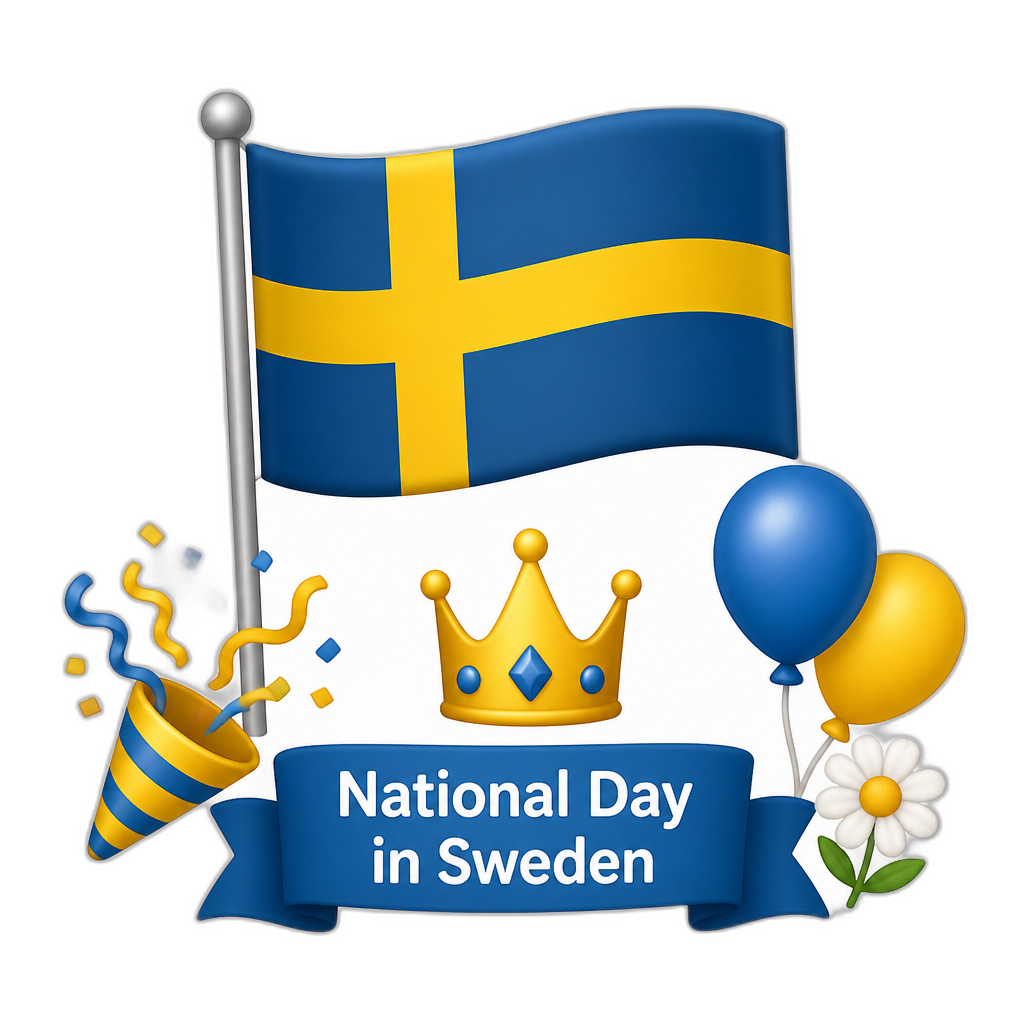 National Day in Sweden - AI generated emoji
