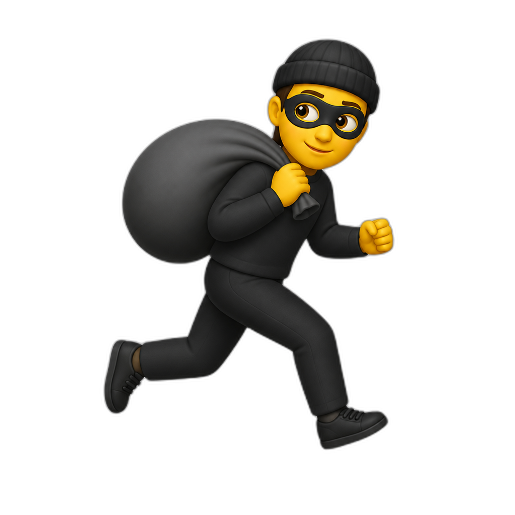 a thief - AI generated emoji
