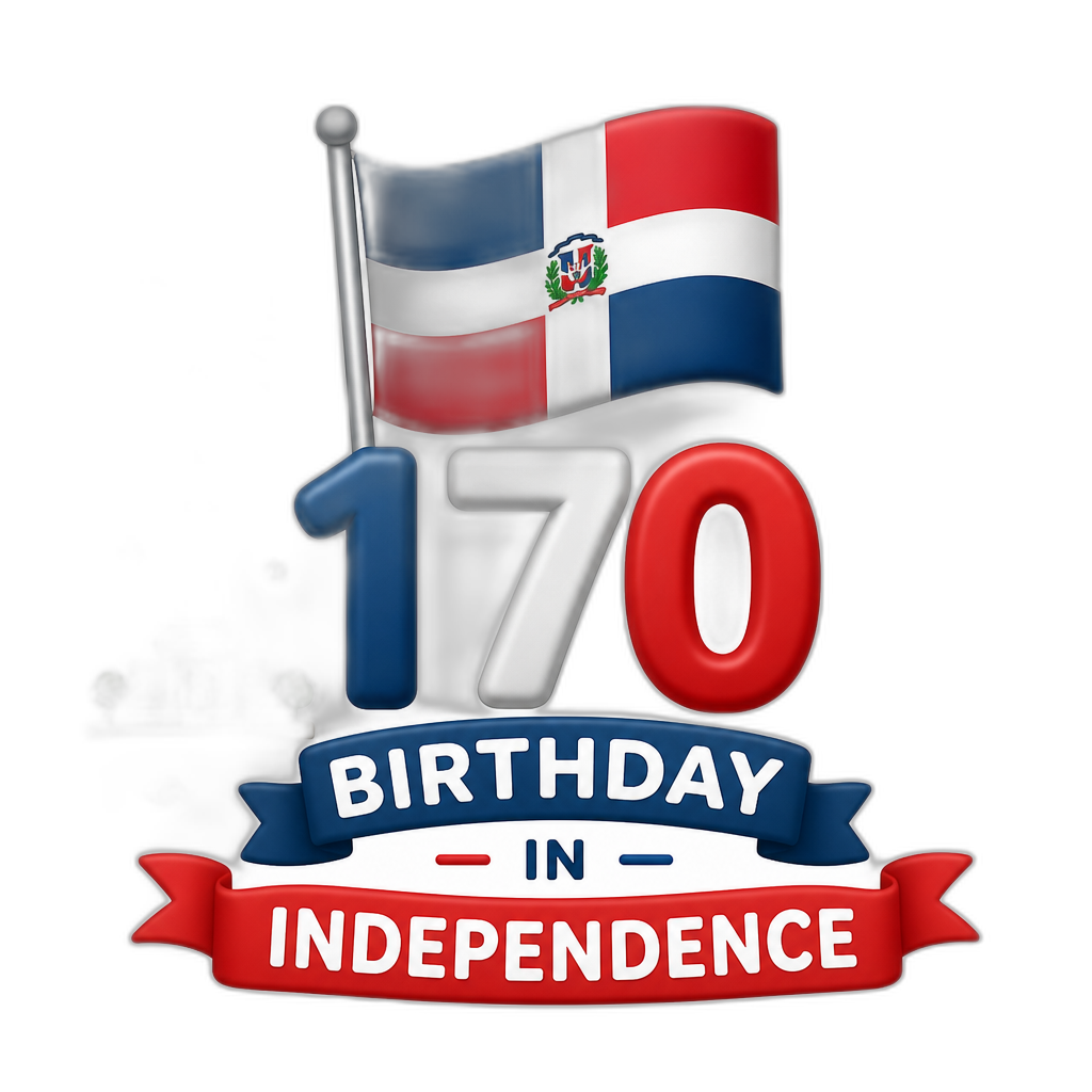 Dominican republic 170 Birthday In Independence - AI generated emoji