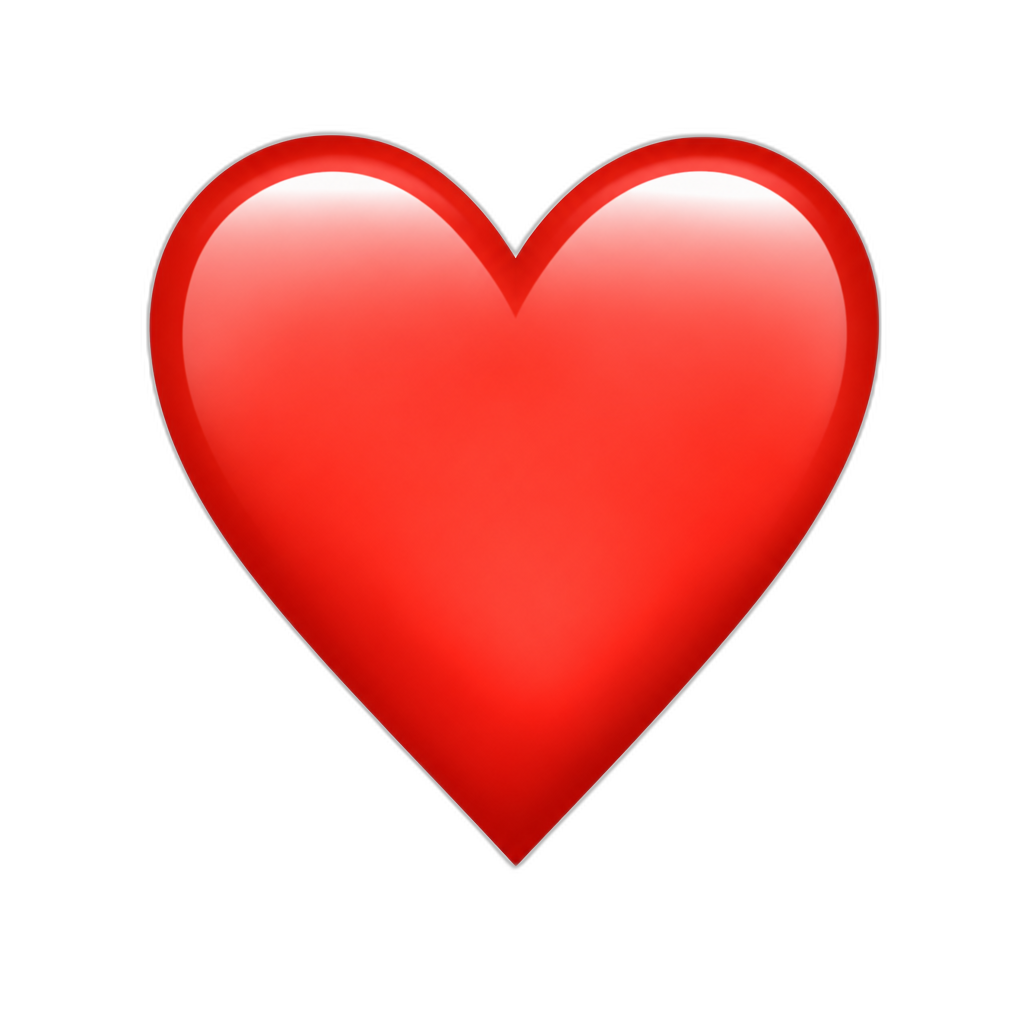 beautiful heart - AI generated emoji