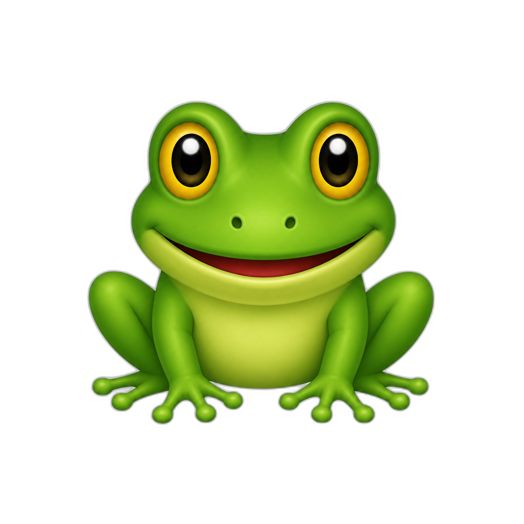 Rana verde - AI generated emoji