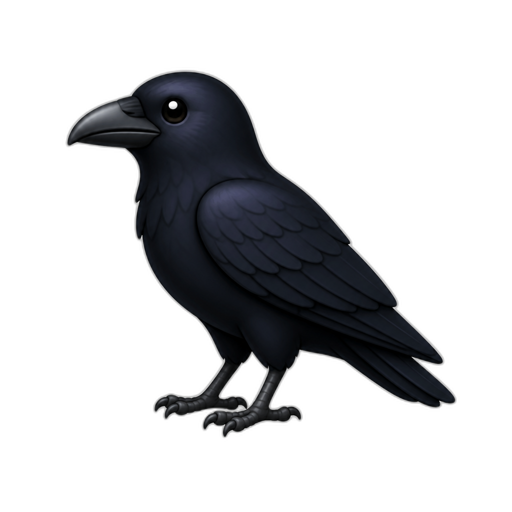 Raven - AI generated emoji