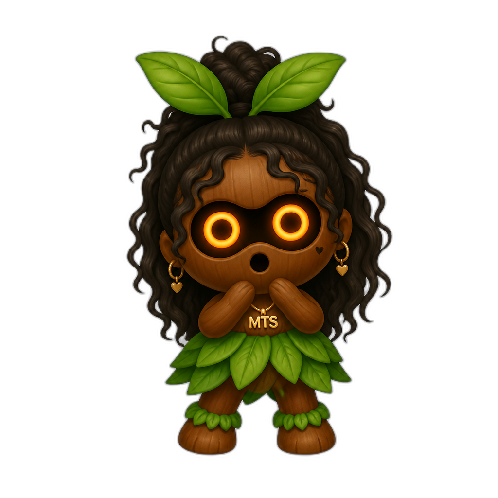 Mariah The Scientist as a cute Deku Scrub - AI generated emoji