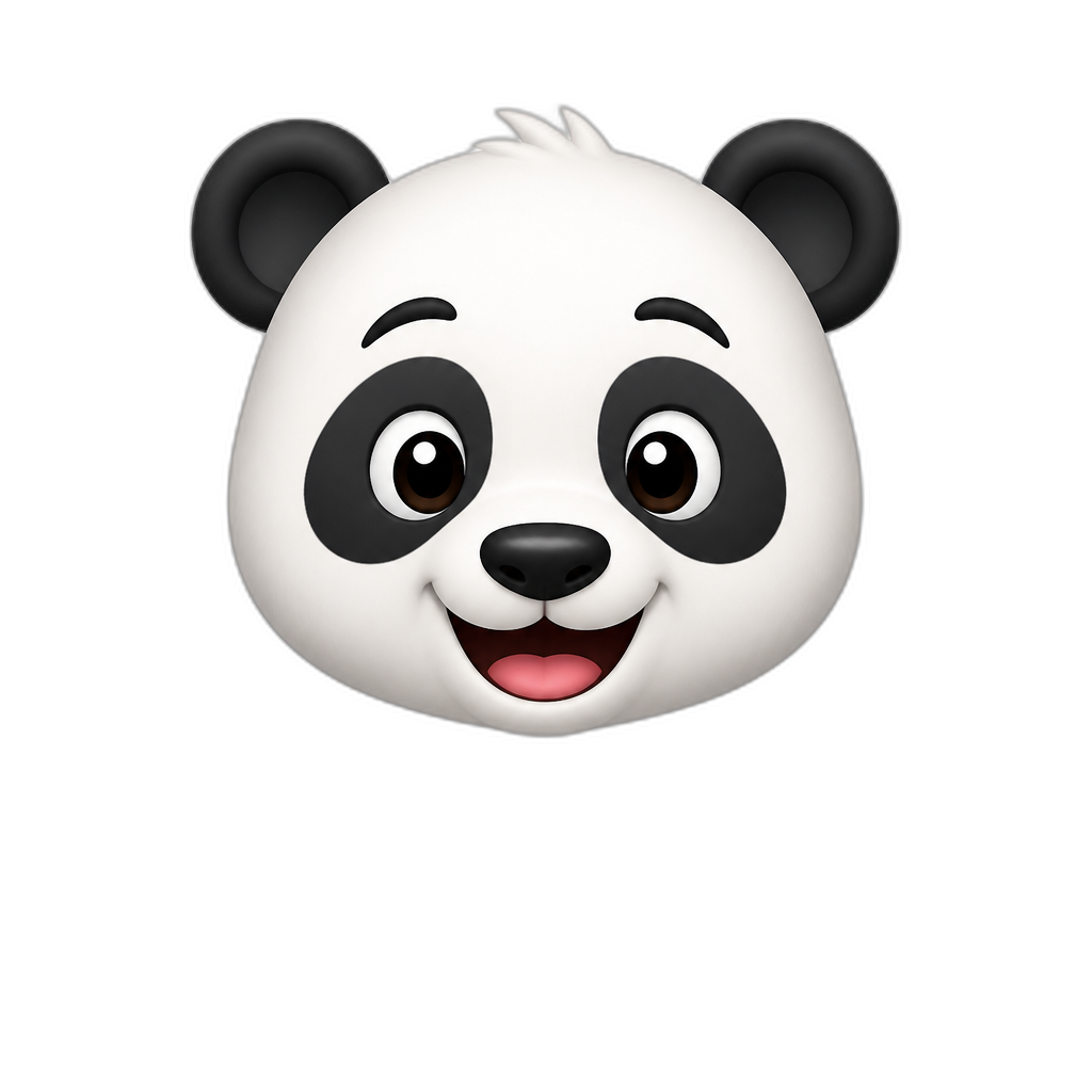 Usrul panda face reclama saitului Apel24.ro Anunturi Imobiliare - AI generated emoji
