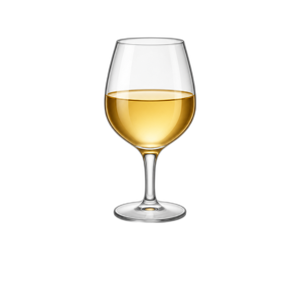 a app icon with a wine glass with golden wine in it titled wine ++++ - AI generated emoji