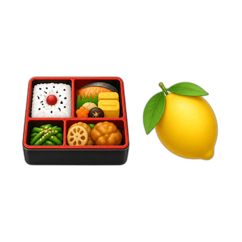 🍱🍋 - AI generated emoji