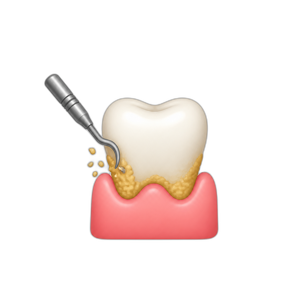 To remove calculus from the crown of the tooth (Supragingival) - AI generated emoji