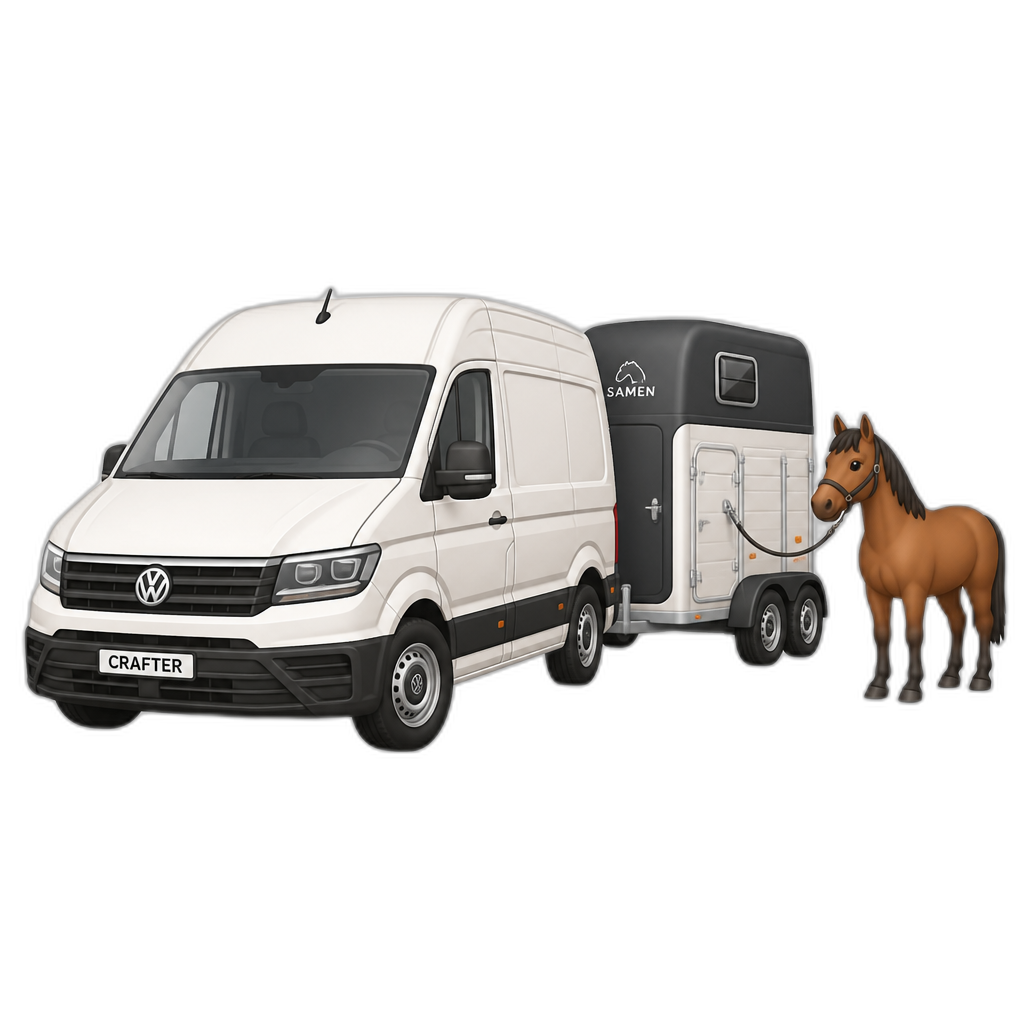 Samen setup bit a Volkswagen Crafter car (van type) - AI generated emoji
