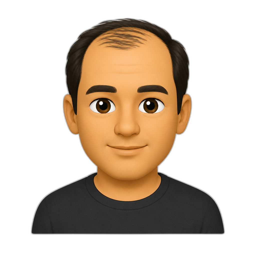 40-year-old Latin male with thinning hair - AI generated emoji