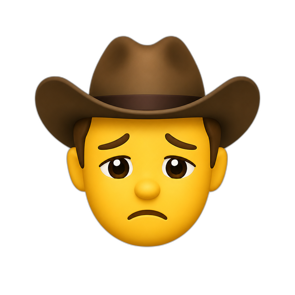 Sad cowboy - AI generated emoji