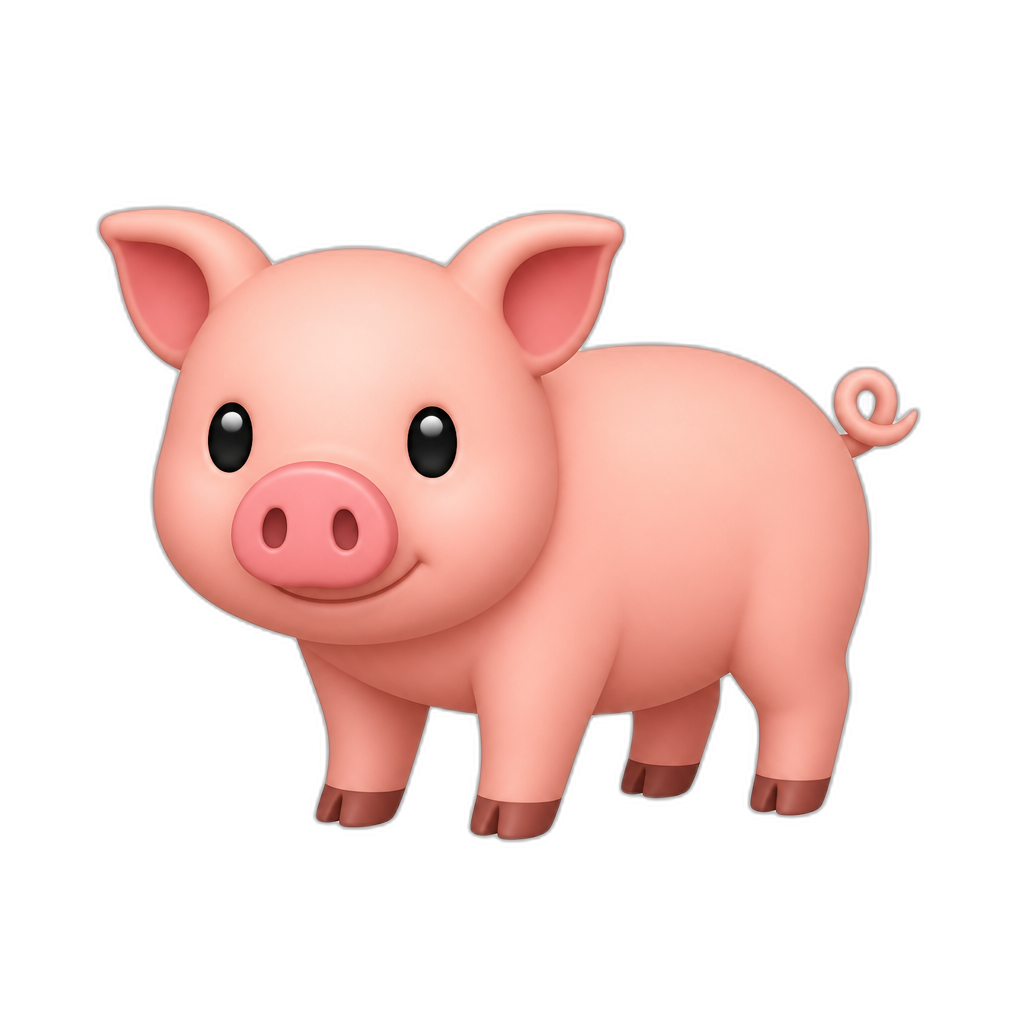 Cerdo rosa - AI generated emoji