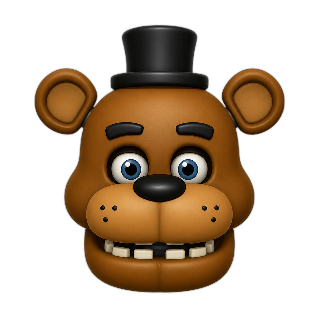 freddy fazbears head - AI generated emoji