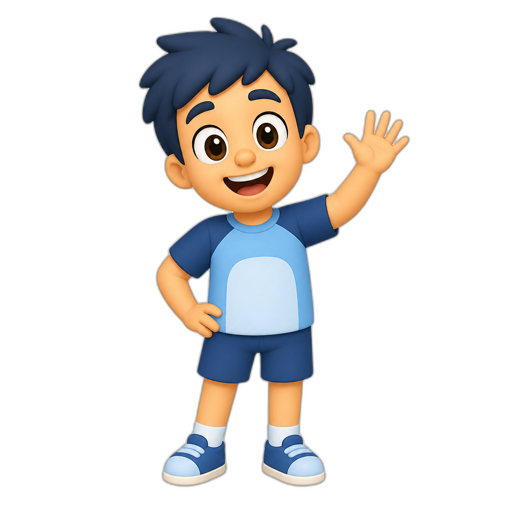 Human Bluey - AI generated emoji