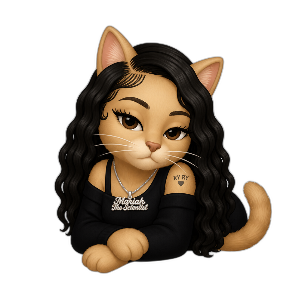 Mariah The Scientist as a cat - AI generated emoji