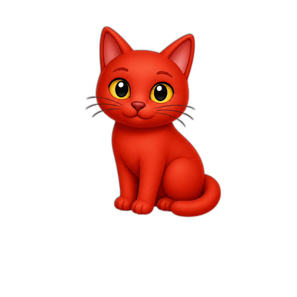 GATA ROJA - AI generated emoji