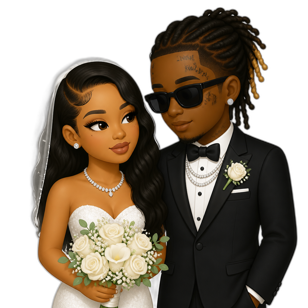 Mariah The Scientist and Young Thug wedding - AI generated emoji