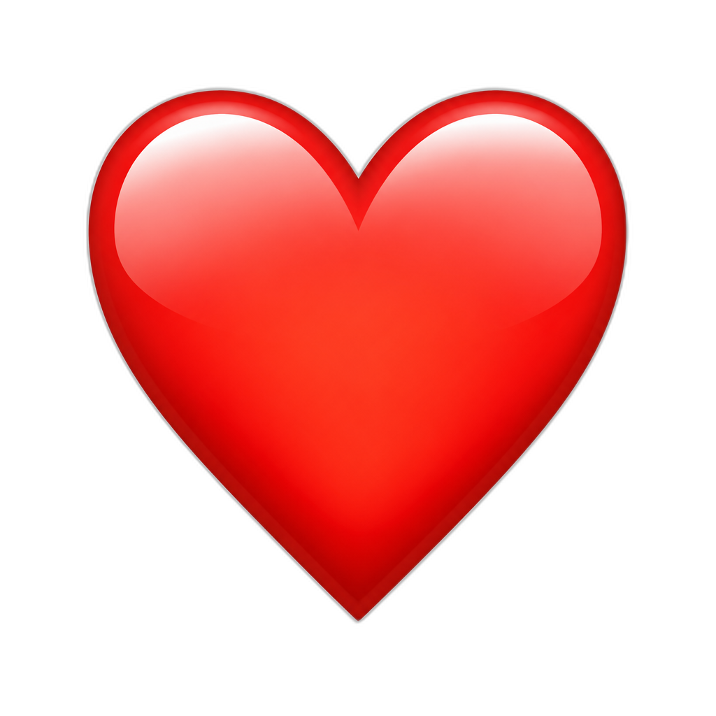 shiny heart - AI generated emoji