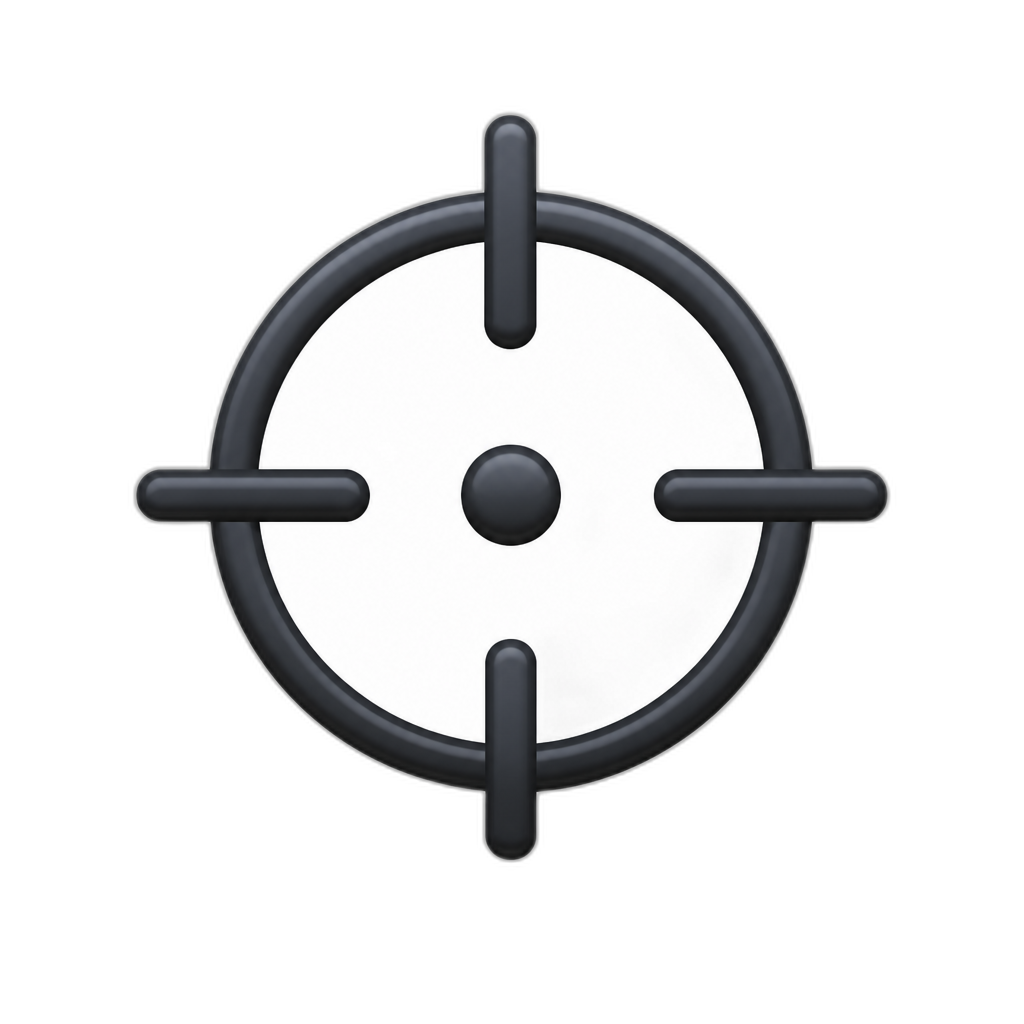 crosshair - AI generated emoji