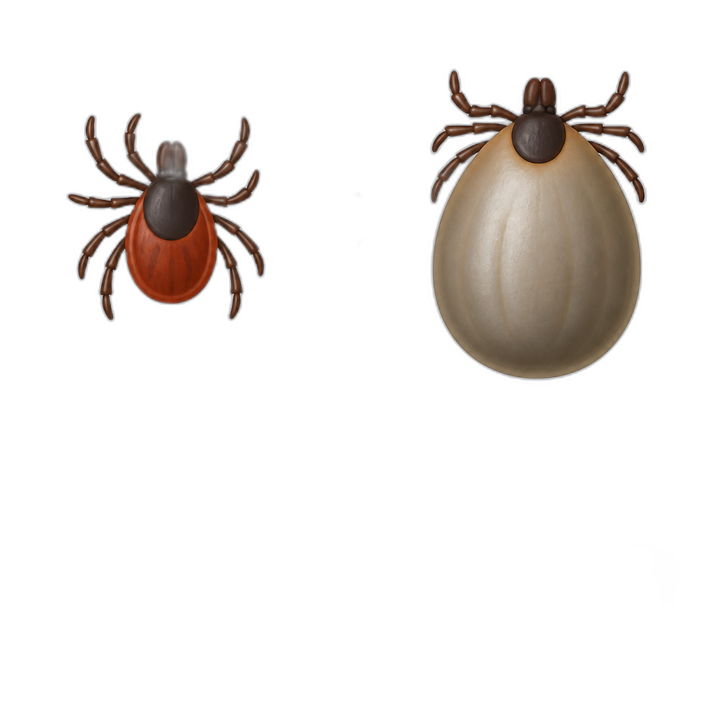 Ticks abdomen inflates after drinking 2007 pounds of sheep blood - AI generated emoji