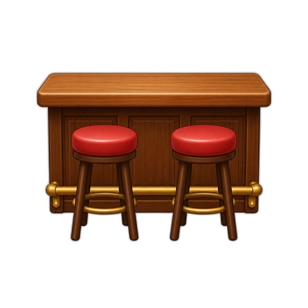 bar table - AI generated emoji