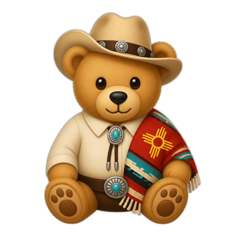 Create a Teddy bear who is a New Mexican - AI generated emoji