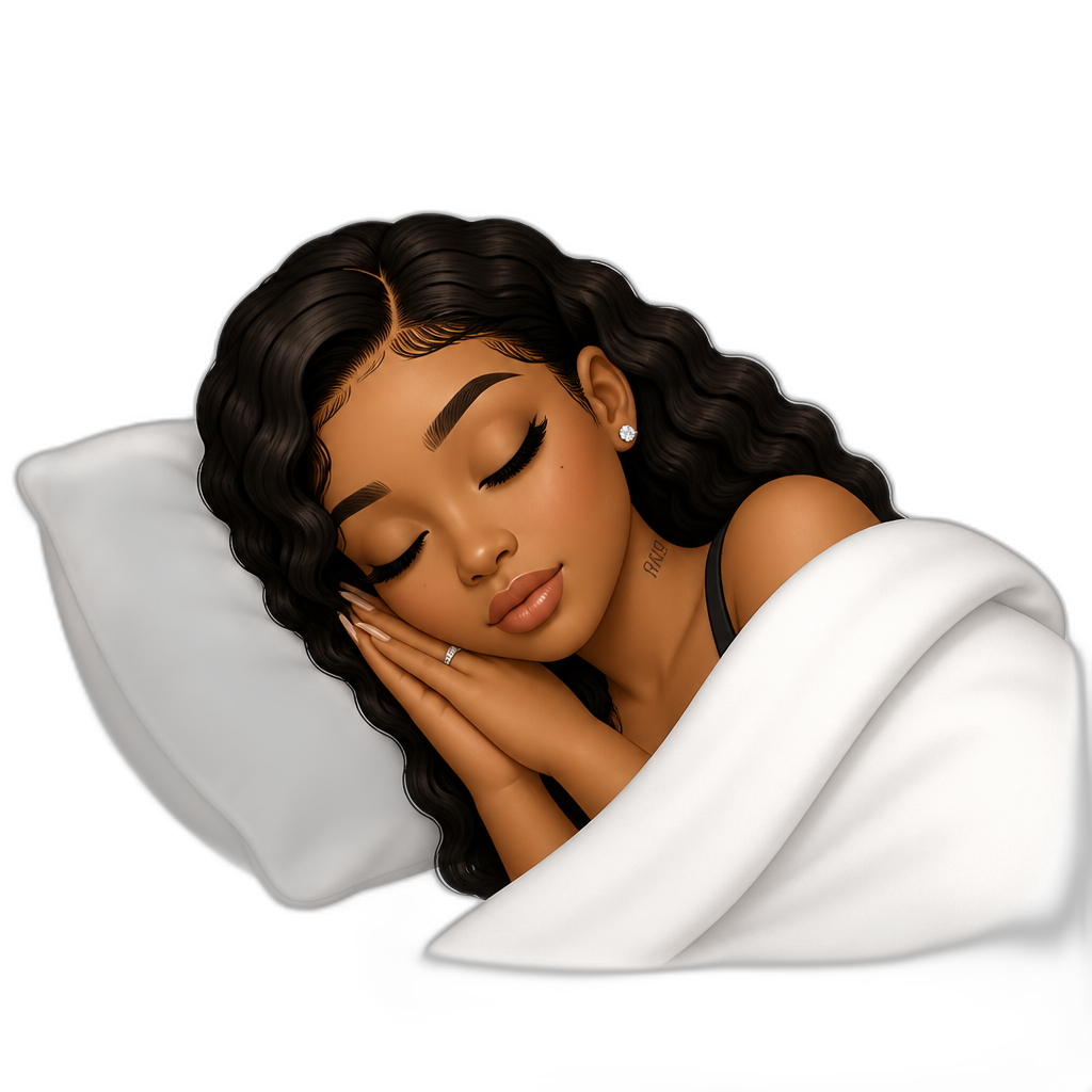 Mariah The Scientist sleeping - AI generated emoji