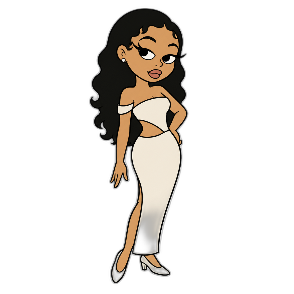 Mariah The Scientist in a Hannah Barbara cartoon - AI generated emoji