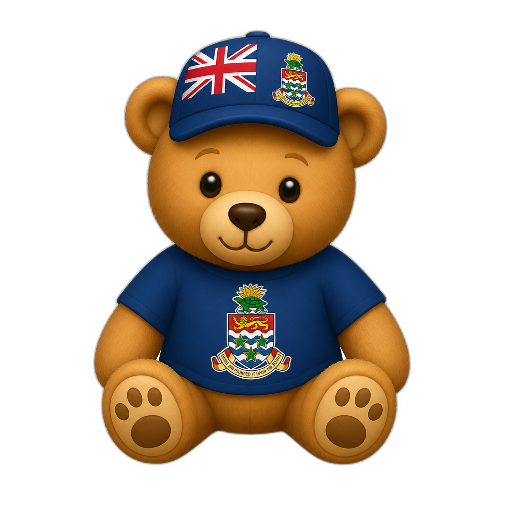 Create a Teddy bear who is a Caymanian - AI generated emoji